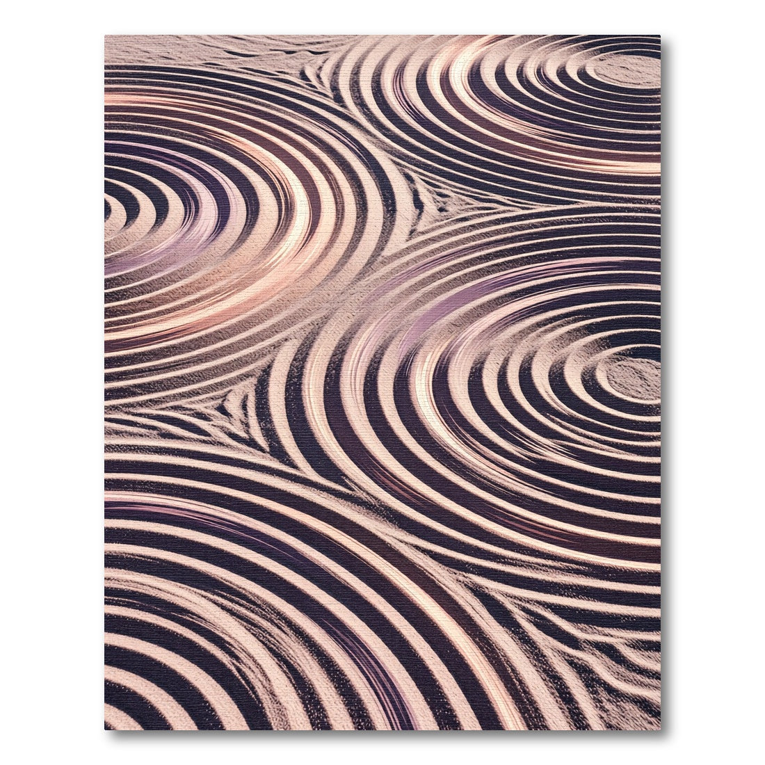 Earthy Swirls Contour Rug