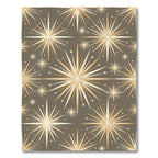Mid Century Starburst Rays Rug