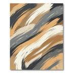 Amber Taupe Brushstroke Swirl Rug