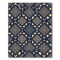 Navajo Blue Geometric Diamond Medallion Rug
