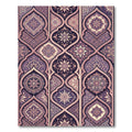Mauve Arabesque Floral Archway Rug