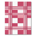Bold Fuchsia Pink Gingham Check Rug