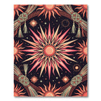 Celestial Sun and Starry Sky Rug