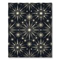 Radiant Gold Starburst Celestial Rug