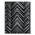 Monochromatic Chevron Zigzag Arrow Rug