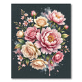 Blush Pink Floral Bouquet Watercolor Rug