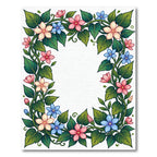 Whimsical Floral Vine Arrangement Rug