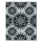 Monochromatic Atom Starburst Spiky Rug
