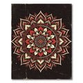 Crimson Floral Mandala medallion Rug