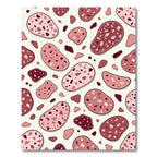 Blush Pink Terrazzo Abstract Speckled Art Rug