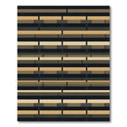 Horizontal Tan Bricks Modern Field Rug