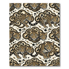 Jaguar Clouds Earth Tones Animal Rug