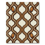 Vintage Earthy Tone Woven Oval Rug