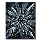 Modern Dark Crystal Starburst Rug