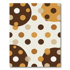 Earthy Tone Polka Dot Circles Rug