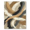 Earthy Tones Abstract Brushstroke Rug