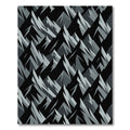 Monochrome Geometric Mountain Peak Abstract Art Rug