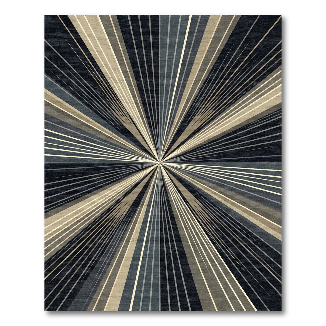 Sunburst In Dark Neutral Tones Rug