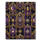 Celestial Gold Eye Mystic Night Rug