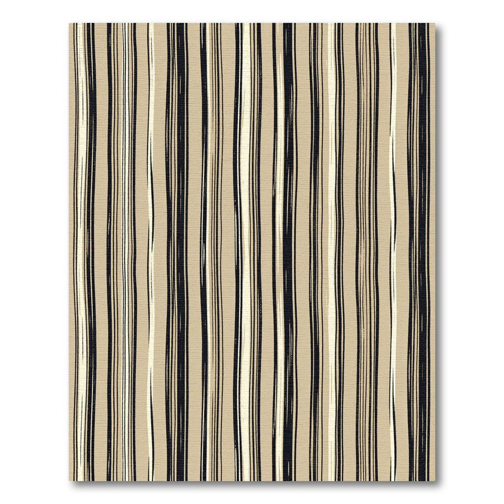 Earthy Beige Hand Drawn Stripe Rug