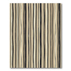 Earthy Beige Hand Drawn Stripe Rug