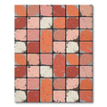 Terracotta Rusted Tile Grid Accent Rug