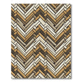 Neutral Herringbone Chevron Woven Texture Rug