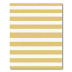 Classic Golden Yellow Horizontal Striped Rug