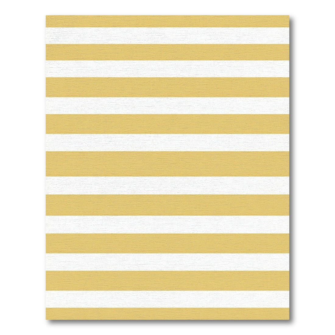 Classic Golden Yellow Horizontal Striped Rug