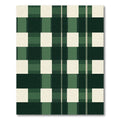 Bold Green and Cream Buffalo Check Rug