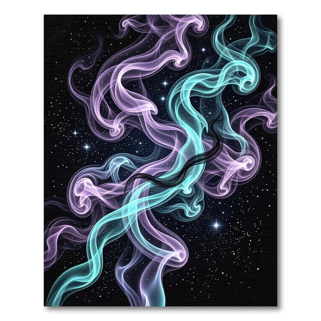 Ethereal Cosmic Nebula Swirls Rug