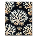 Cream Coral Reef Pattern Rug