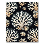 Cream Coral Reef Pattern Rug