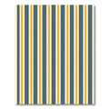 Modern Mustard Yellow Navy Striped Rug
