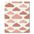 Dusty Rose Minimalist Cloudscape Area Rug