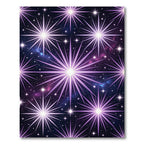 Cosmic Purple Starry Night Rug