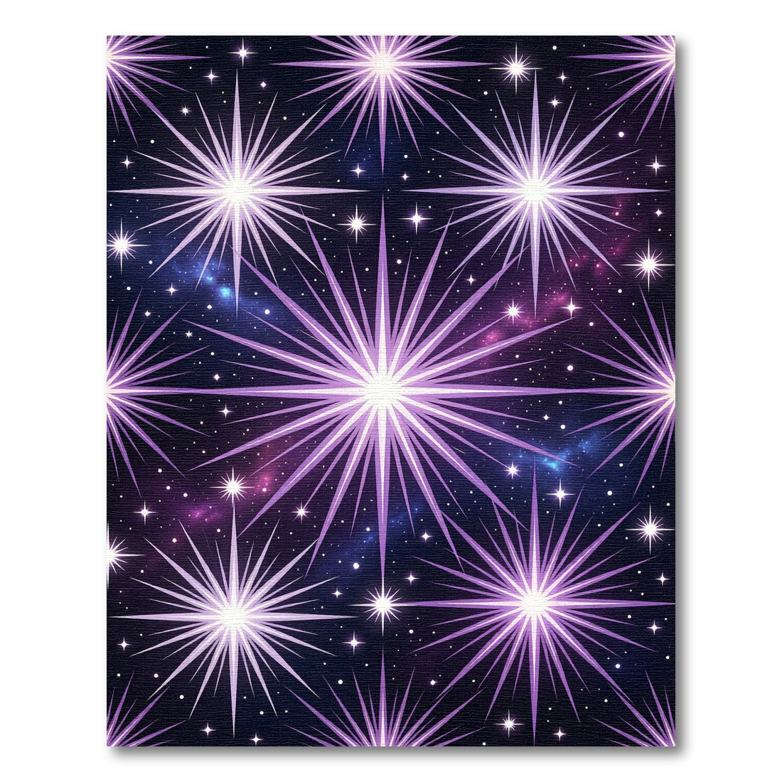 Cosmic Purple Starry Night Rug