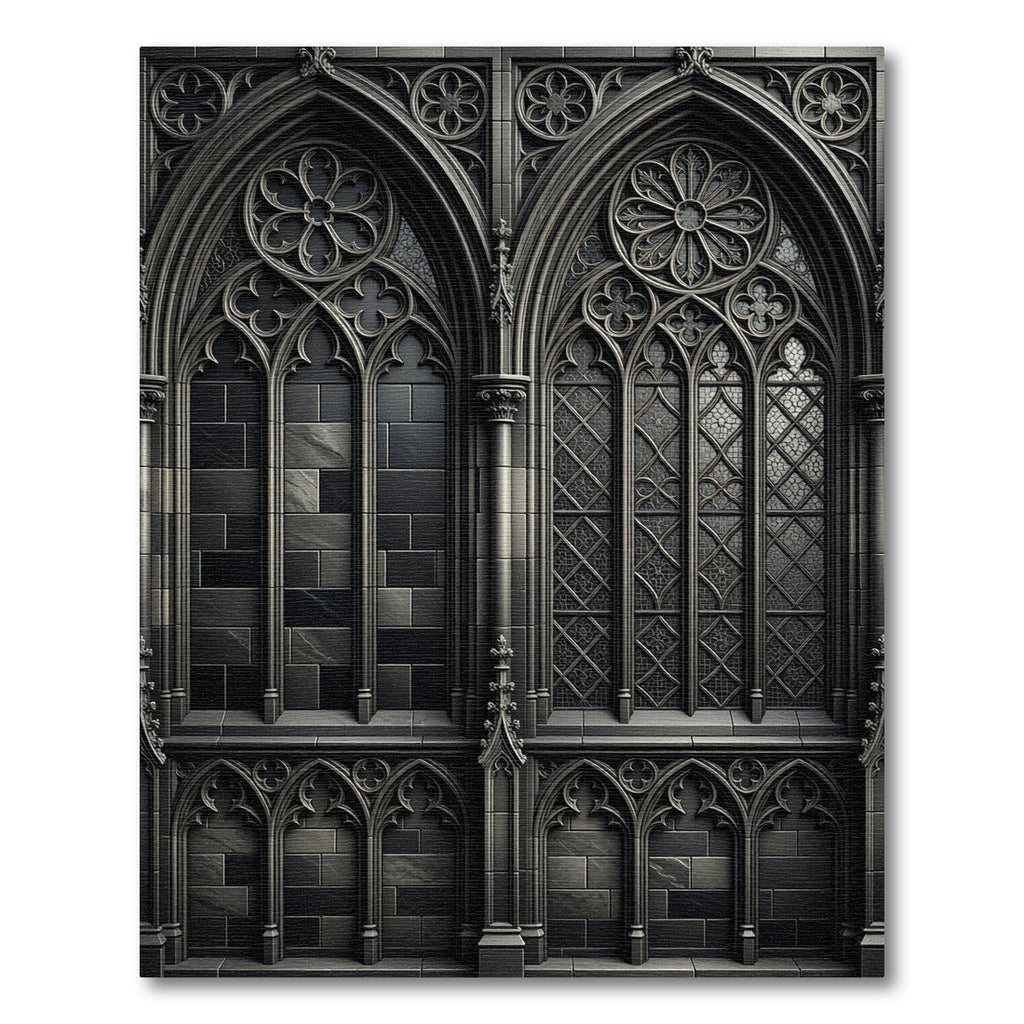 Gothic Rose Window Intricate Arch Rug