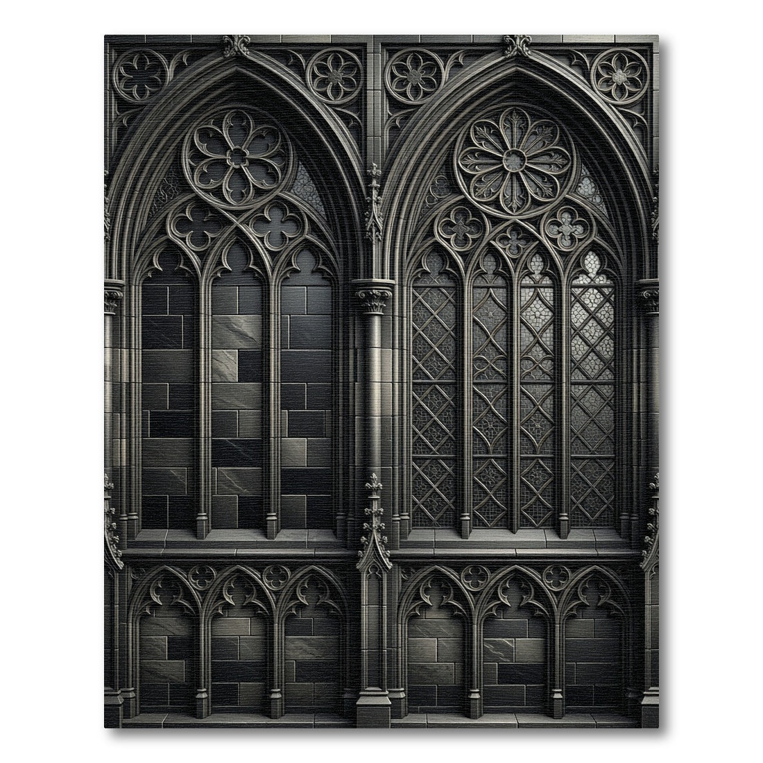 Gothic Rose Window Intricate Arch Rug