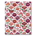 Pink Berry Floral Garden Rug