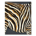 Bold Ochre and Cream Tiger Stripe Rug