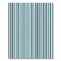 Aqua Indigo Multiline Stripe Rug