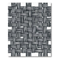 Monochromatic Woven Texture Grid Rug