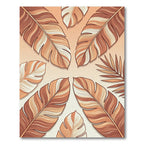 Earthy Tone Layered Feather Cascade Rug