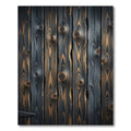 Charred Dark Wood Grain Texture Rug
