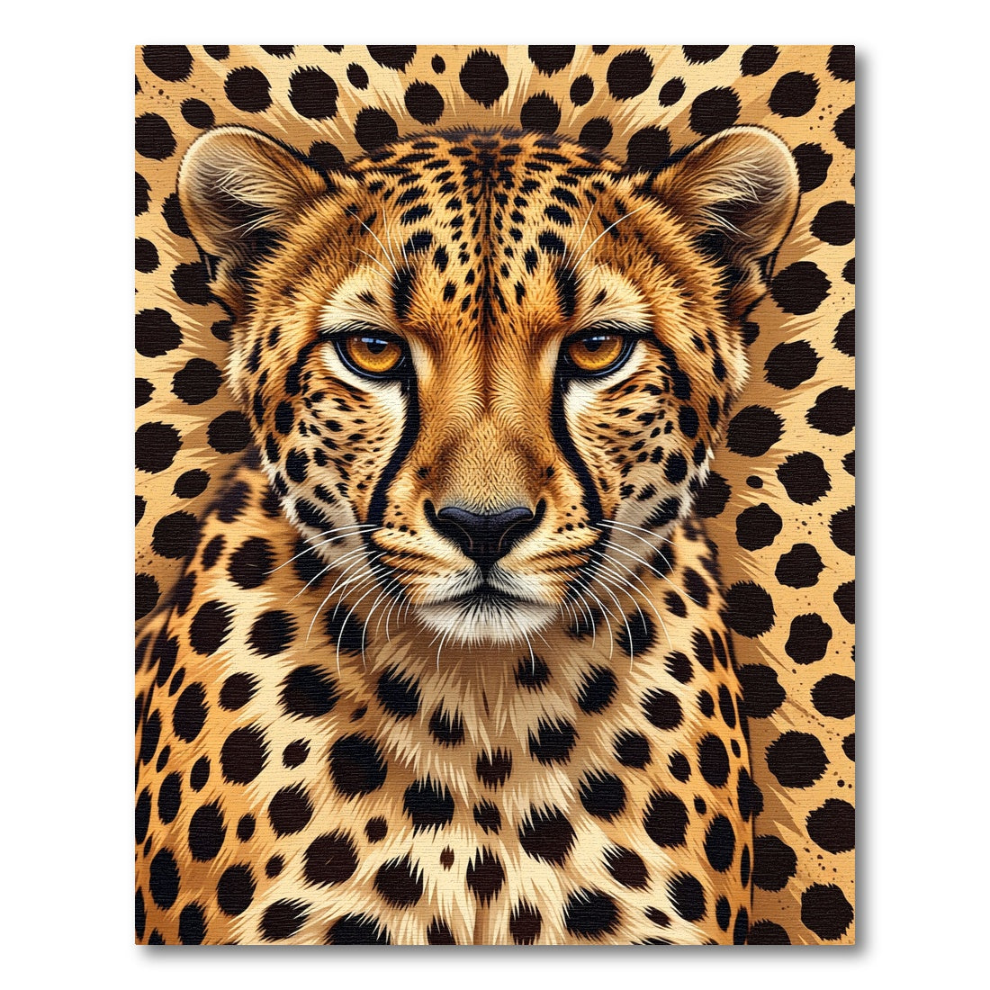 Golden Cheetah Spots Close Up Rug