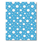 Bright Blue Scattered Circles Rug