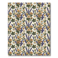 Tan Rose Lavender Daisy Bouquet Rug