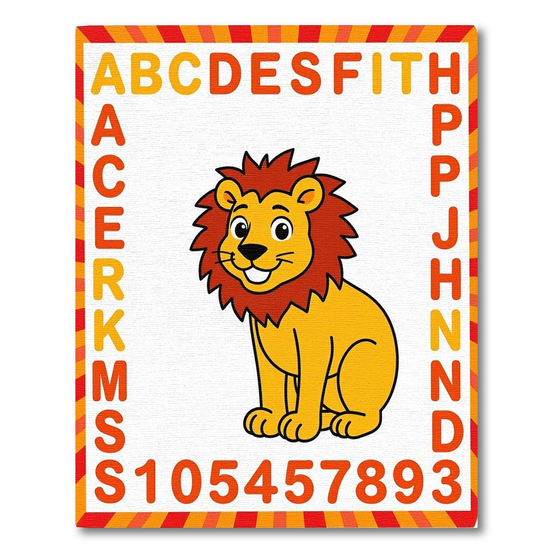 Happy Lion Alphabet Play Rug