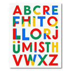 Bold Primary Color Alphabet Blocks Rug